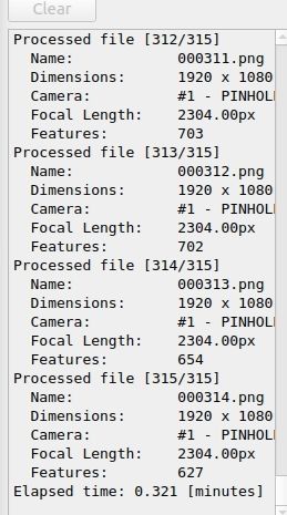 Feature extraction result