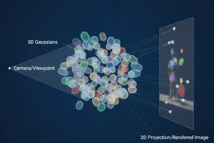 3D Gaussian visualization