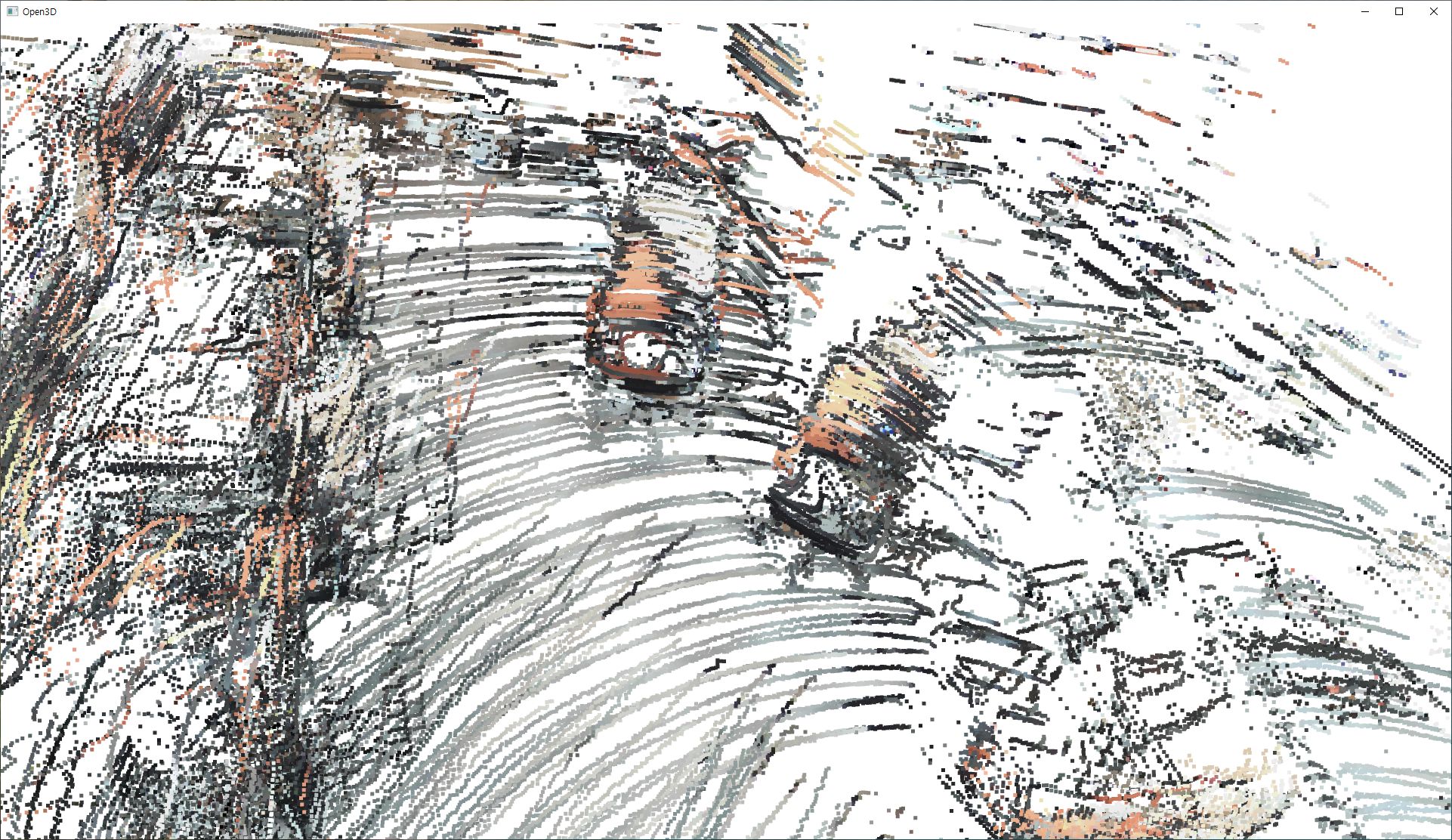 Point cloud top view